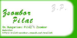 zsombor pilat business card